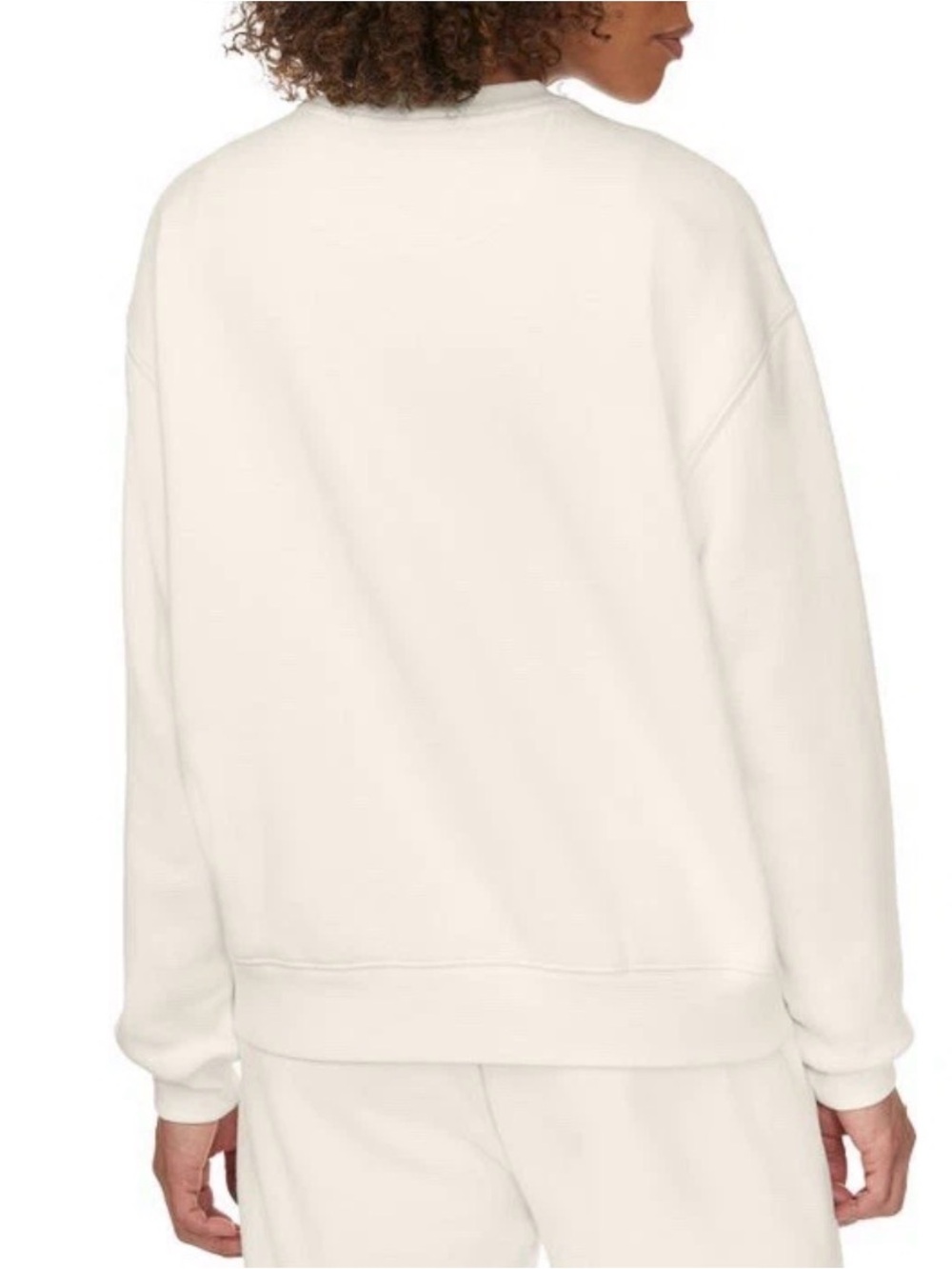 New Esprit Logo Crewneck Cream Ivory Sweatshirt Viral 80's Extra Small NWT - Picture 4 of 5